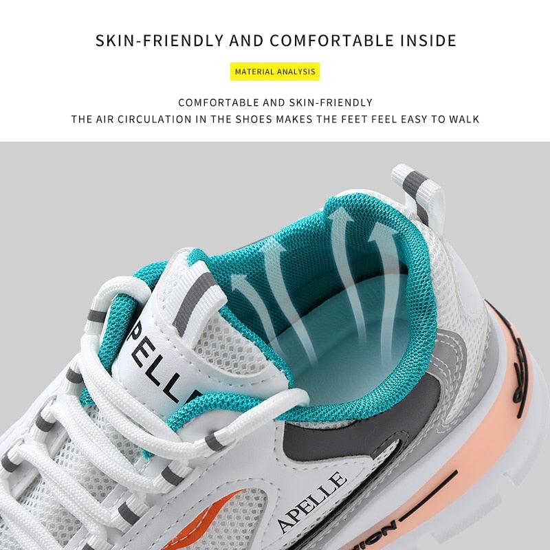 Women's Breathable Mesh Running Shoes Casual Athletic Sneakers