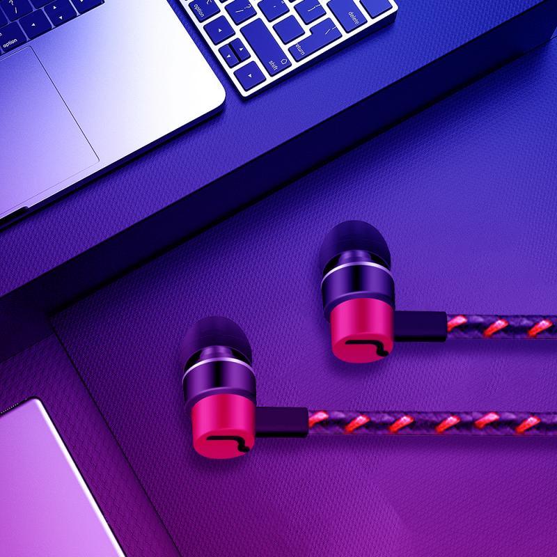 Wired Gaming In-Ear Earbuds with Mic, Stereo Sound & Volume Control