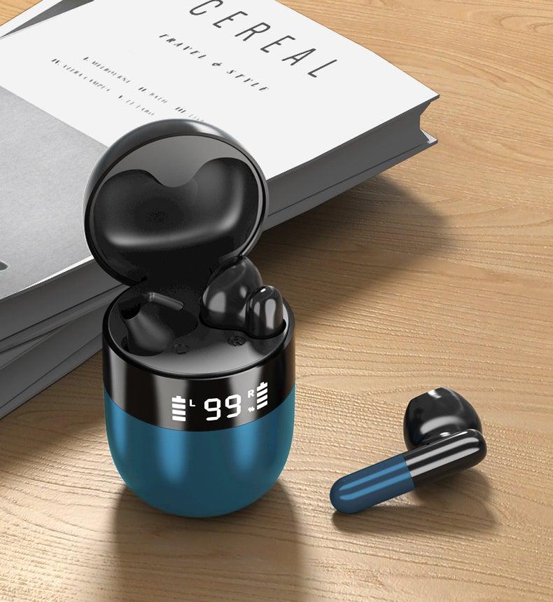 Wireless Bluetooth 5.0 Sweatproof Earbuds with LED Charging Case