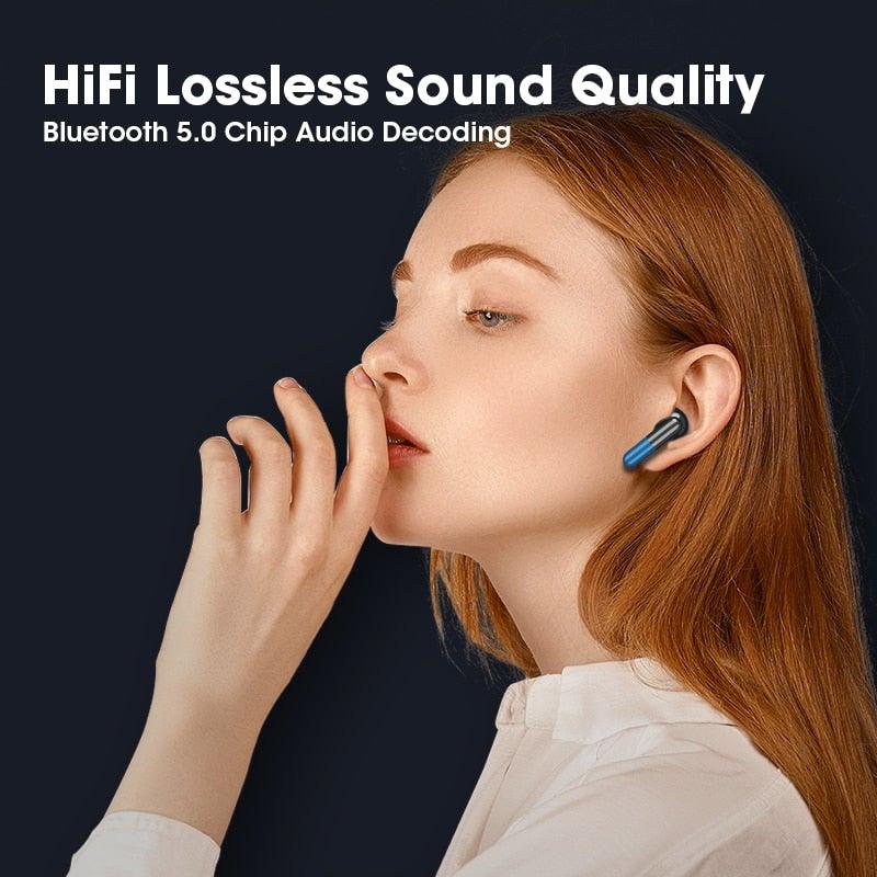 Wireless Bluetooth 5.0 Sweatproof Earbuds with LED Charging Case