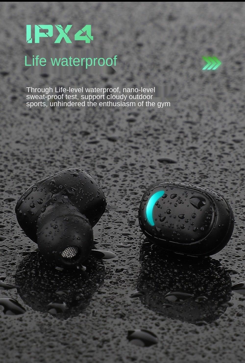 Bluetooth 5.1 Wireless Earbuds with LED Display & Charging Case