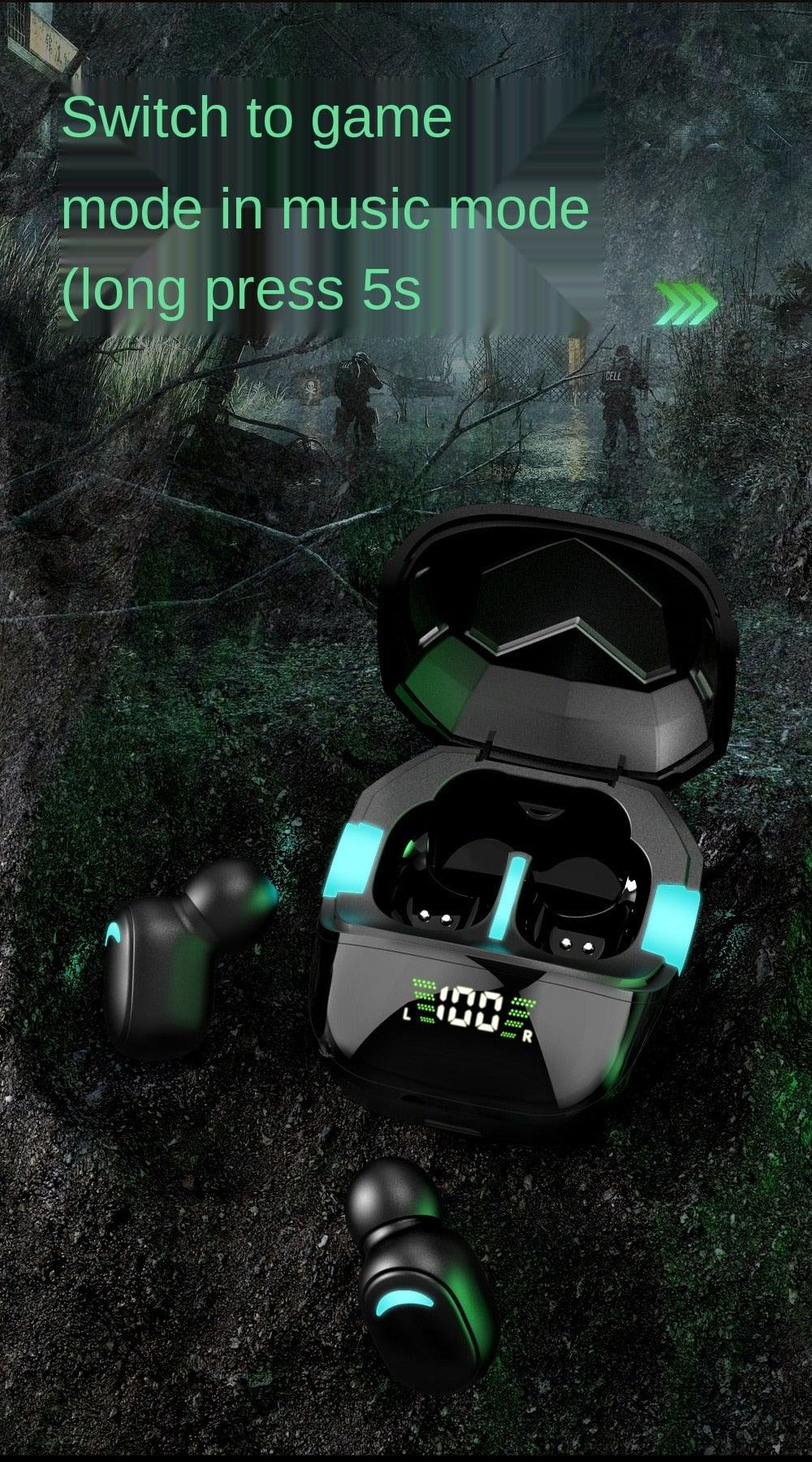Bluetooth 5.1 Wireless Earbuds with LED Display & Charging Case