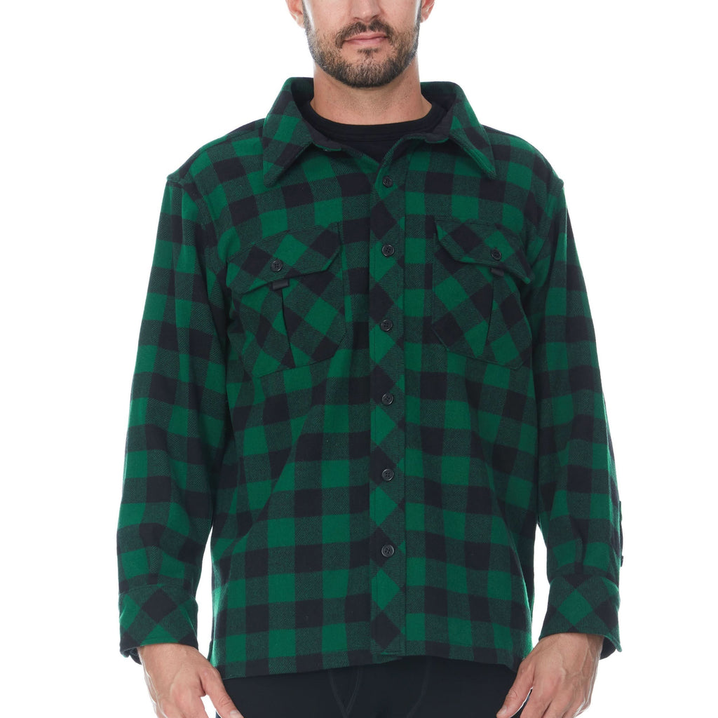 Minus33 heavyweight wool guide shirt jacket in a durable, thick knit fabric for outdoor activities.