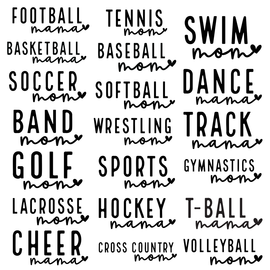 Sports Mom/Mama Tee - MULTIPLE SPORTS