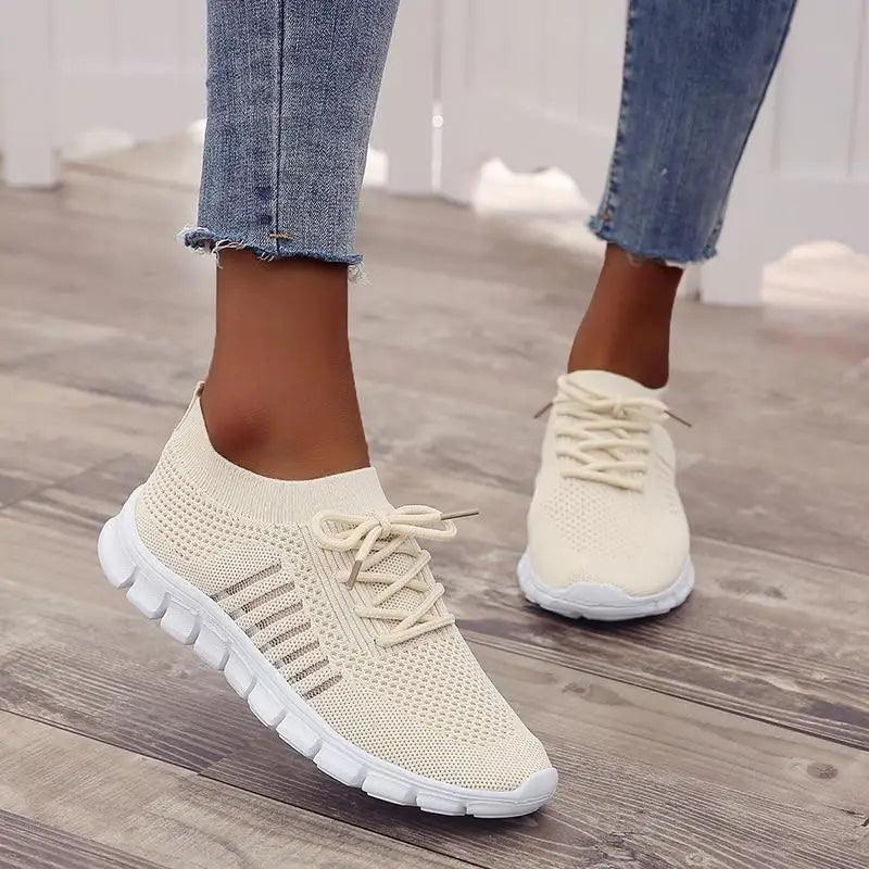 Women's Lightweight Breathable Mesh Sneakers for Summer Walking
