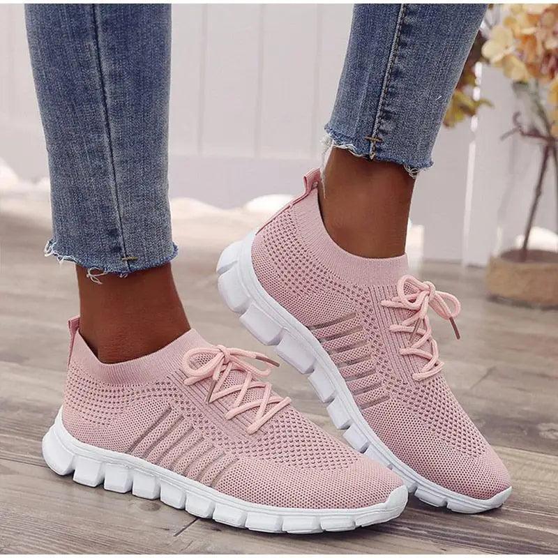 Women's Lightweight Breathable Mesh Sneakers for Summer Walking