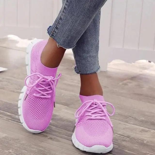 Women's Lightweight Breathable Mesh Sneakers for Summer Walking