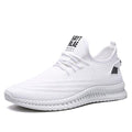 Men's White Mesh Breathable Fashion Sneakers Lightweight Trainers