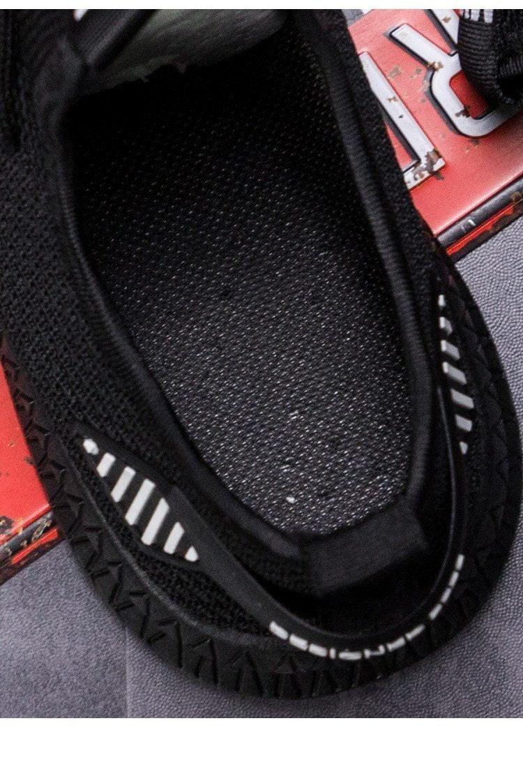 Men's White Mesh Breathable Fashion Sneakers Lightweight Trainers