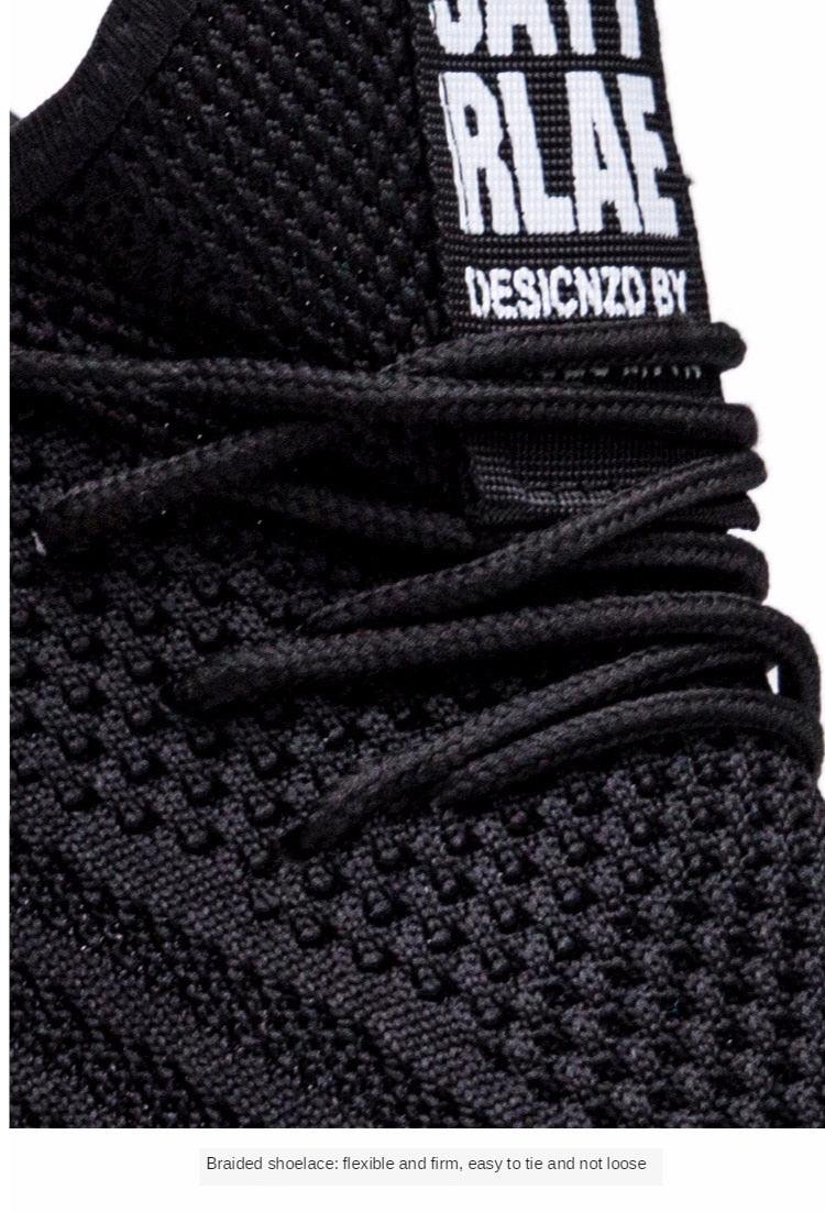 Men's White Mesh Breathable Fashion Sneakers Lightweight Trainers