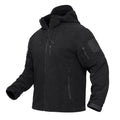 Men’s Tactical Waterproof Fleece Hooded Jacket Windproof Outdoor