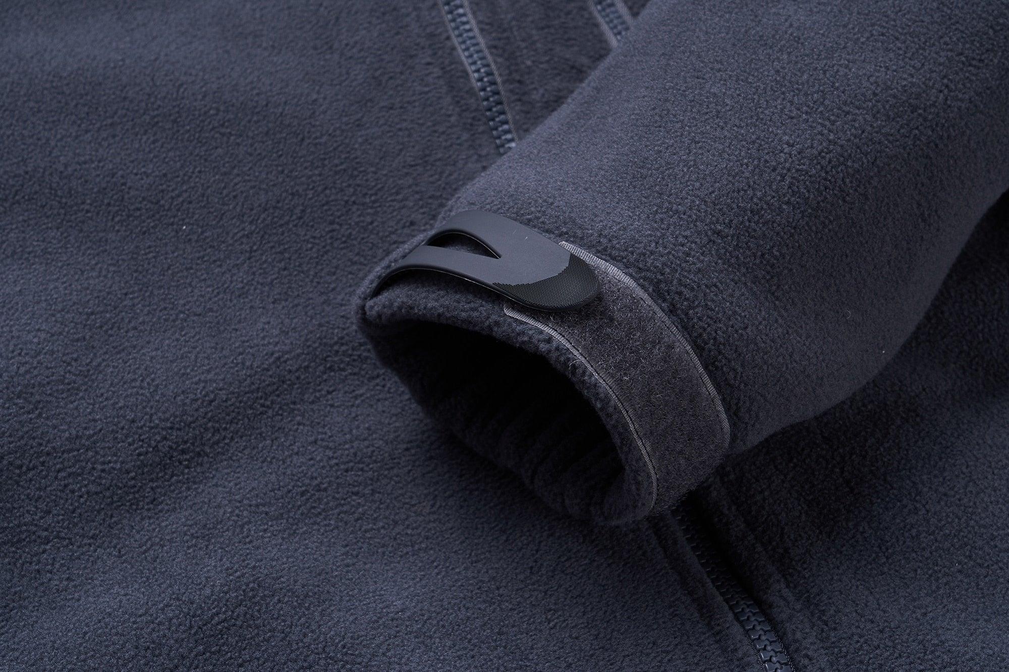 Men’s Tactical Waterproof Fleece Hooded Jacket Windproof Outdoor