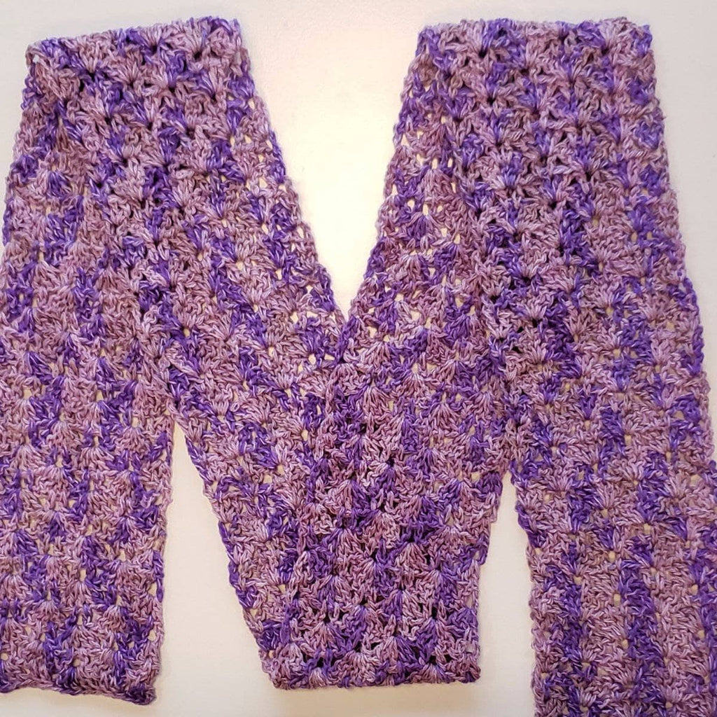 Springy Shells Silk Scarf Crochet Kit - Lightweight DIY Project