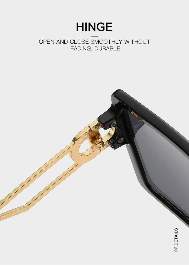 Oversized Flat Top Square Fashion Sunglasses for Women & Men