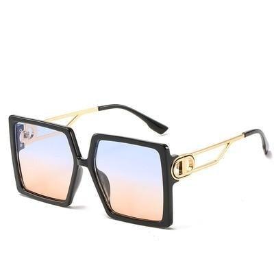 Oversized Flat Top Square Fashion Sunglasses for Women & Men