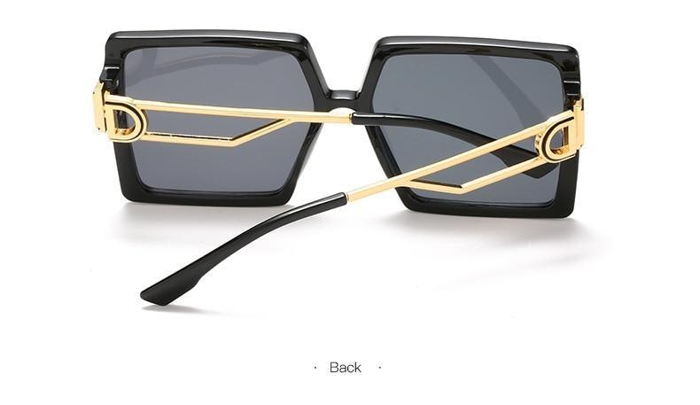 Oversized Flat Top Square Fashion Sunglasses for Women & Men