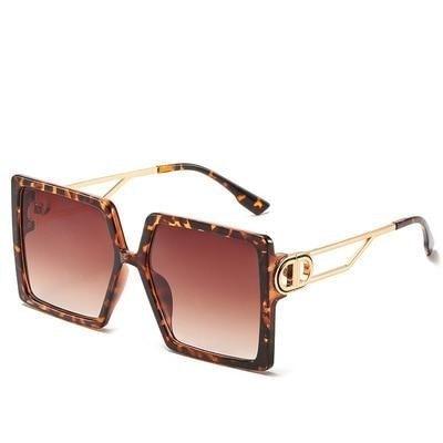 Oversized Flat Top Square Fashion Sunglasses for Women & Men