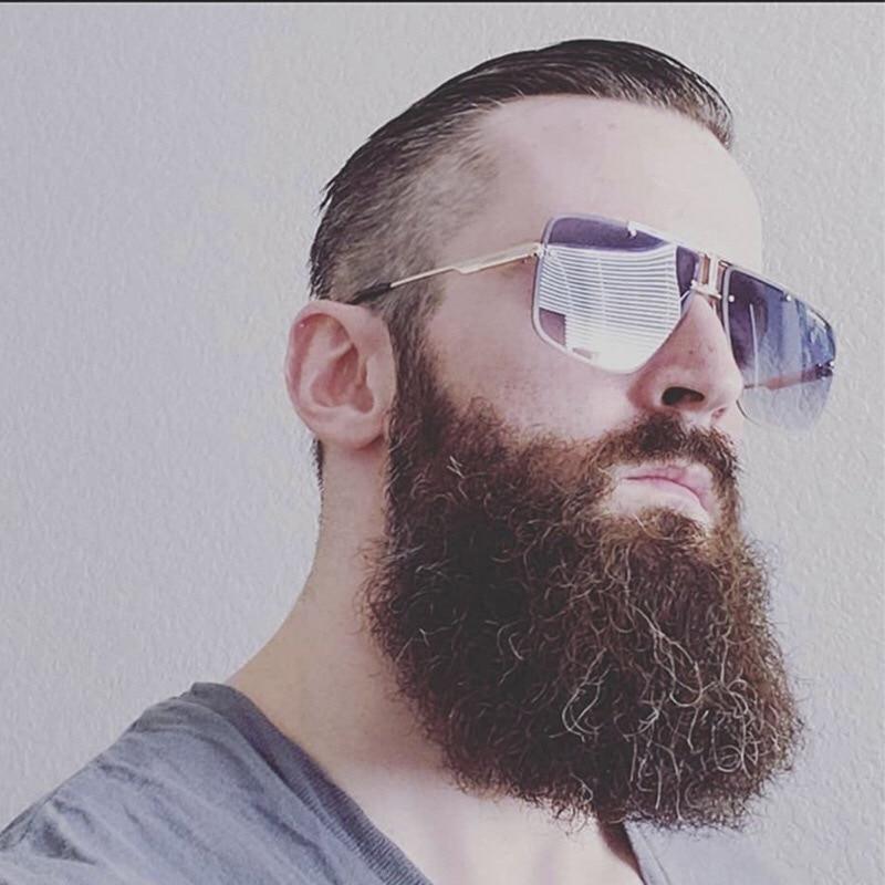 Oversized Frameless Square Gradient Sunglasses Street Style