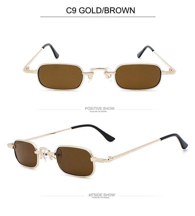 Unisex Minimalist Rimless Square Sunglasses for Streetwear