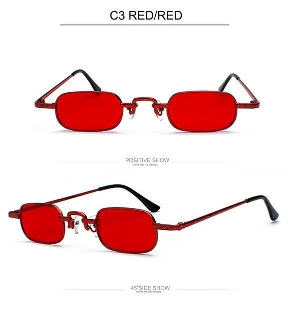 Unisex Minimalist Rimless Square Sunglasses for Streetwear