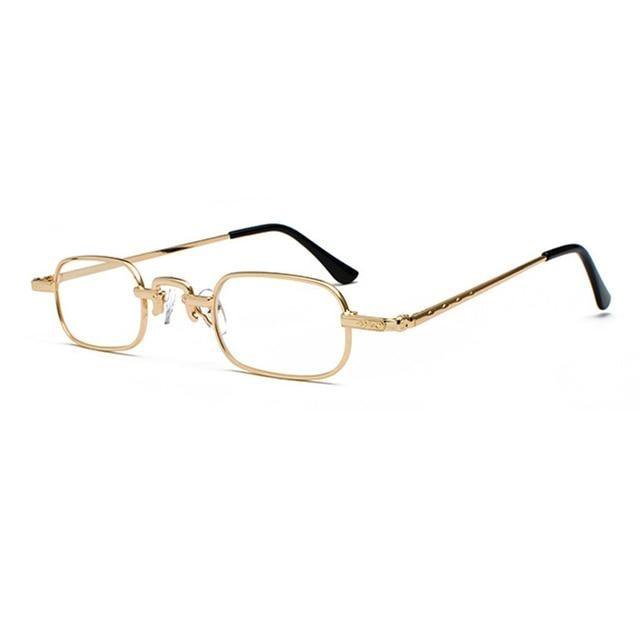Unisex Minimalist Rimless Square Sunglasses for Streetwear