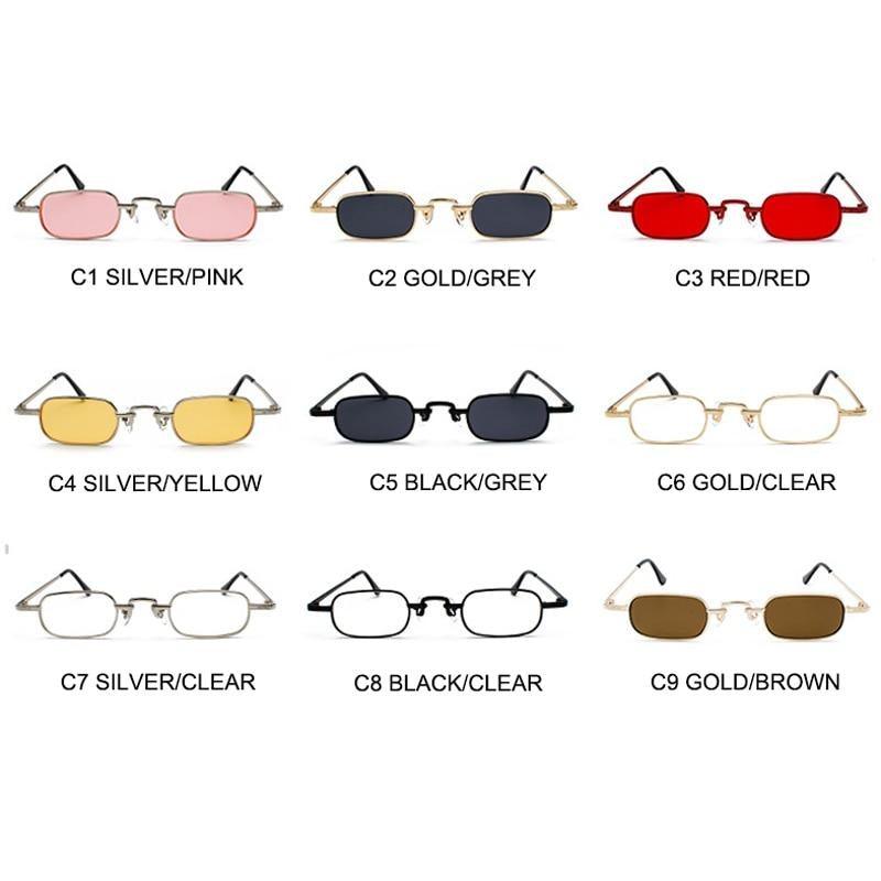 Unisex Minimalist Rimless Square Sunglasses for Streetwear