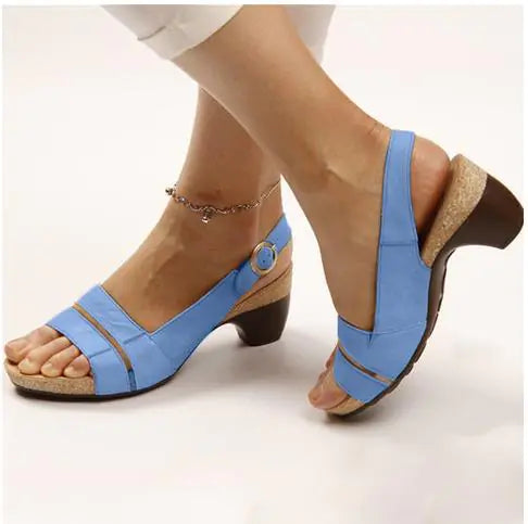 Women's Comfortable Platform Heel Sandals Summer Footwear - Image 29