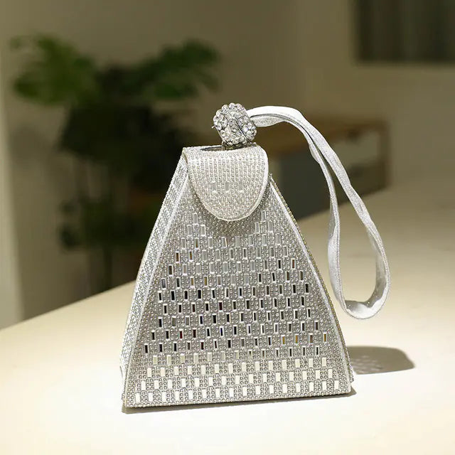 Luxury Diamond Clutch Bag for Women - Evening Purse