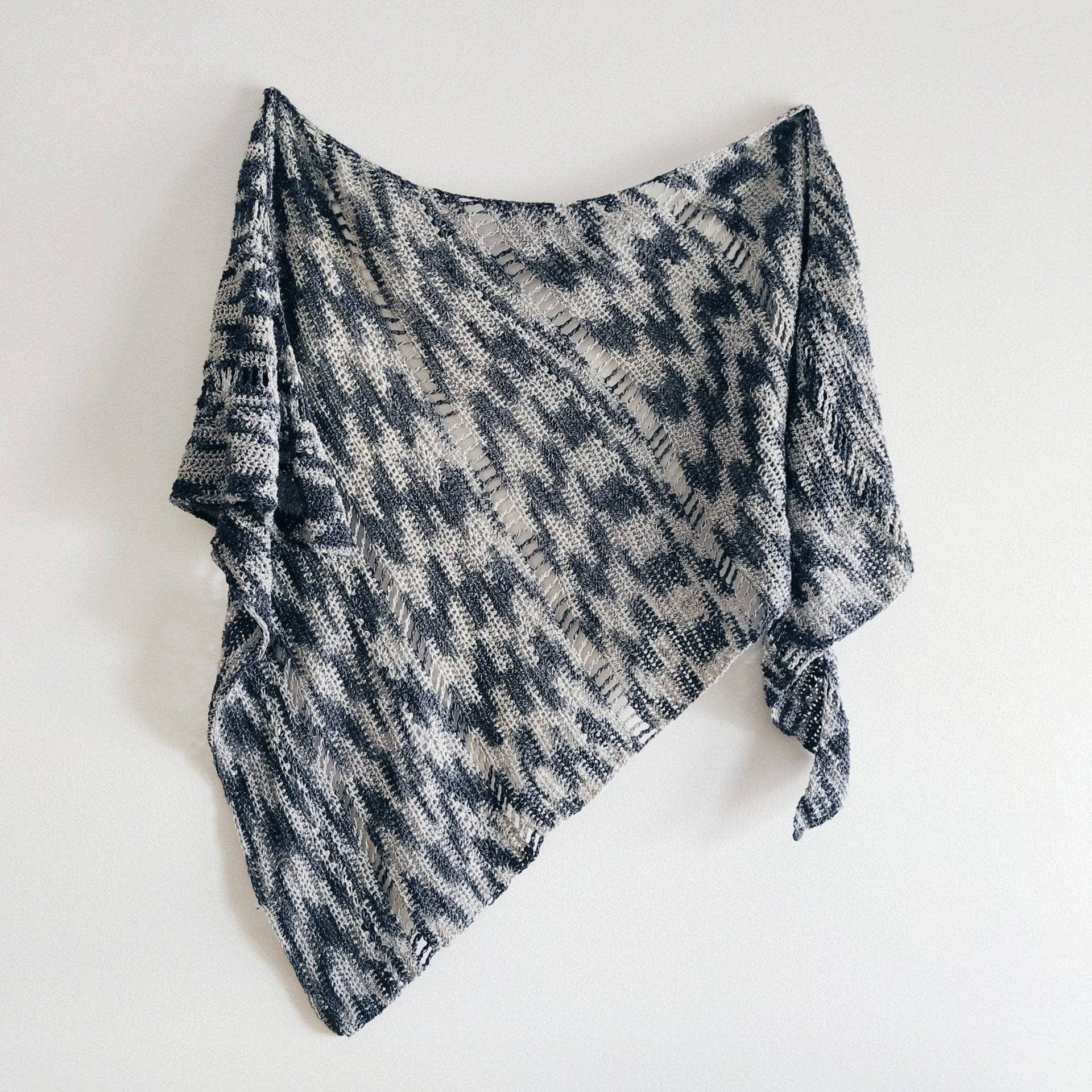 Star Stitch Lace Weight Crochet Shawl Pattern - Handmade Bohemian