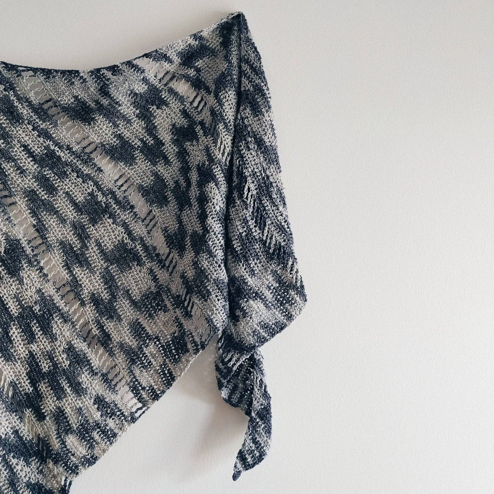 Star Stitch Lace Weight Crochet Shawl Pattern - Handmade Bohemian