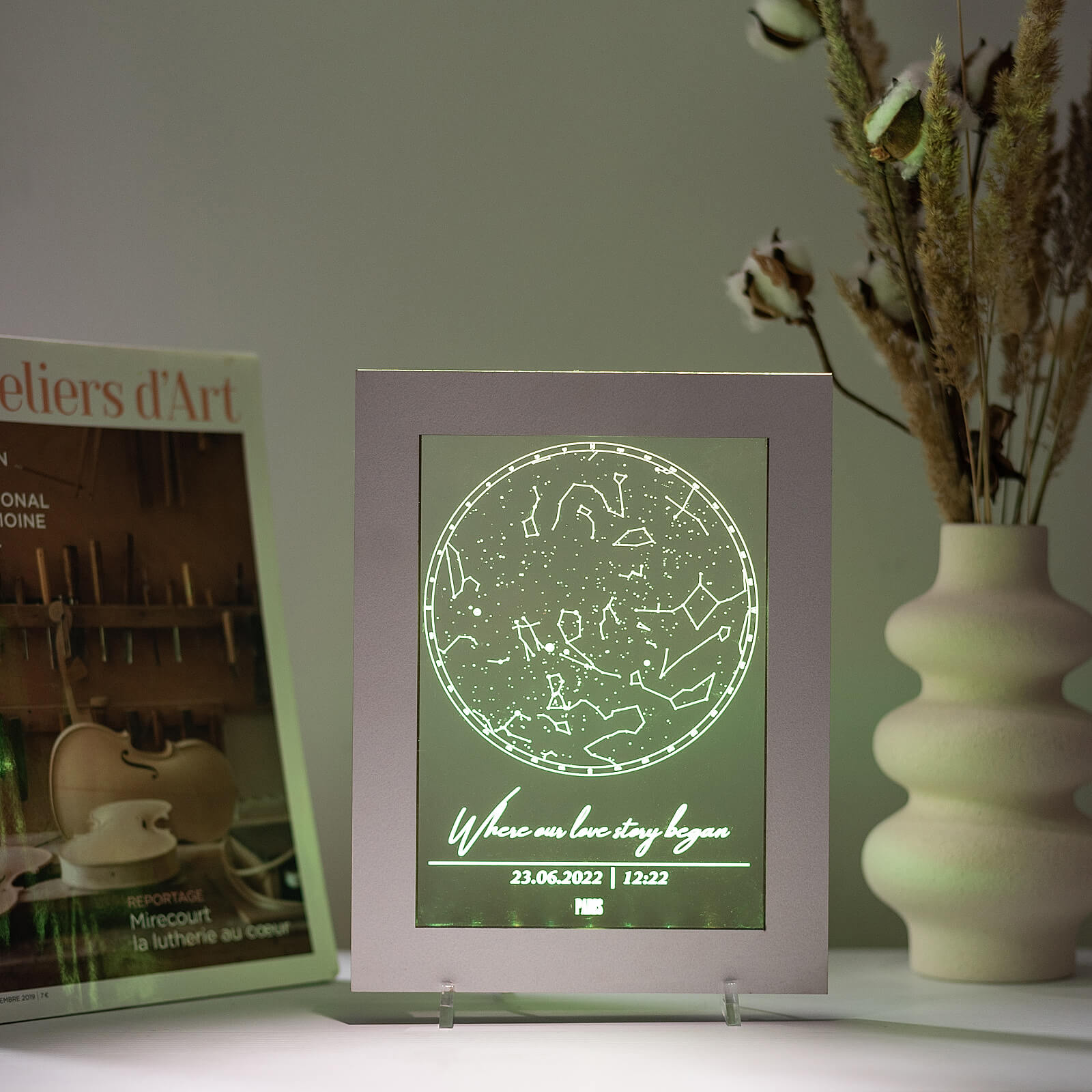 Star Light Frame - Personalized LED Celestial Map Decor 8x10
