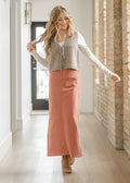 Stella Sienna Denim Maxi Skirt - High Rise A-Line