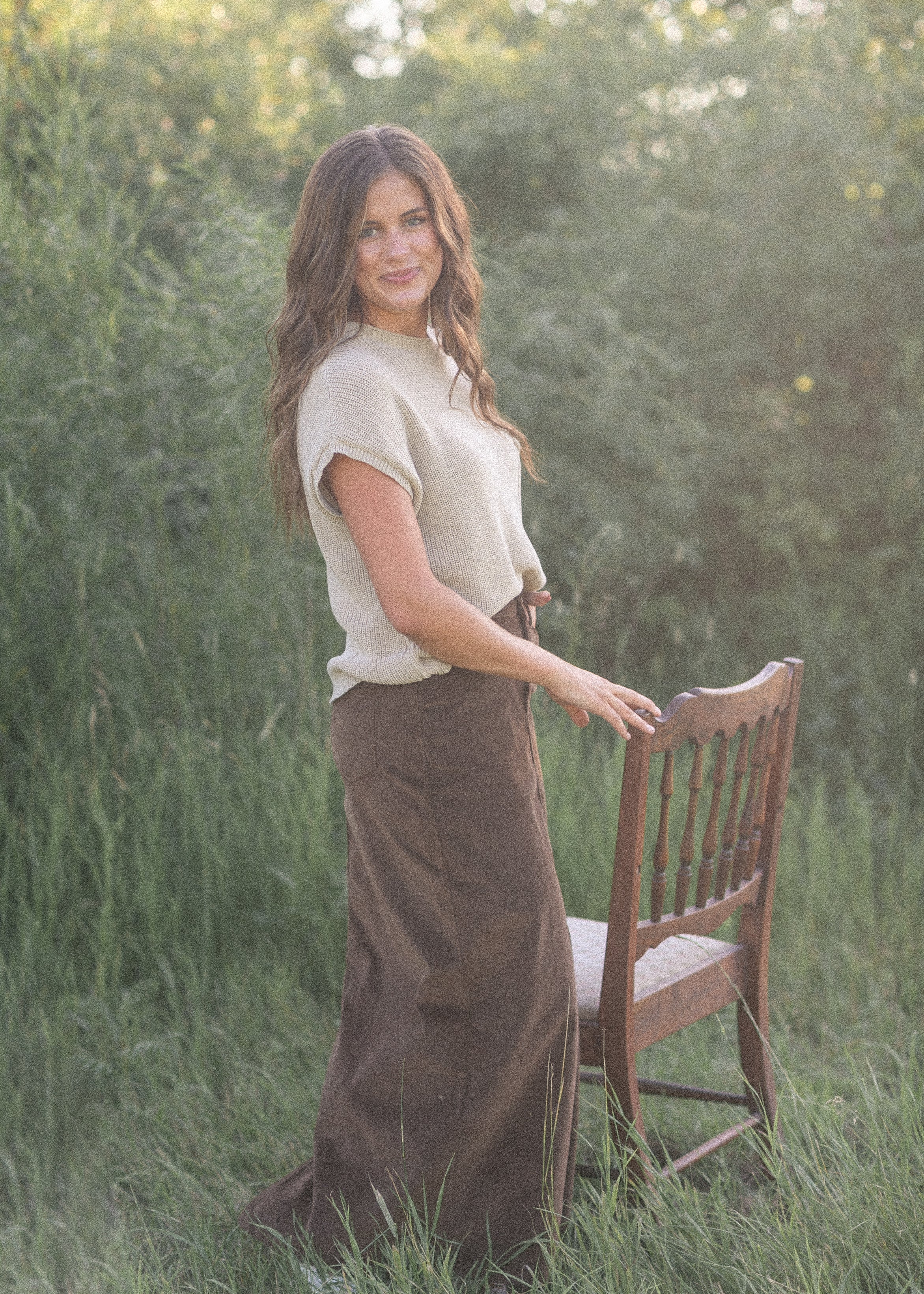 Stella Maxi Corduroy Skirt
