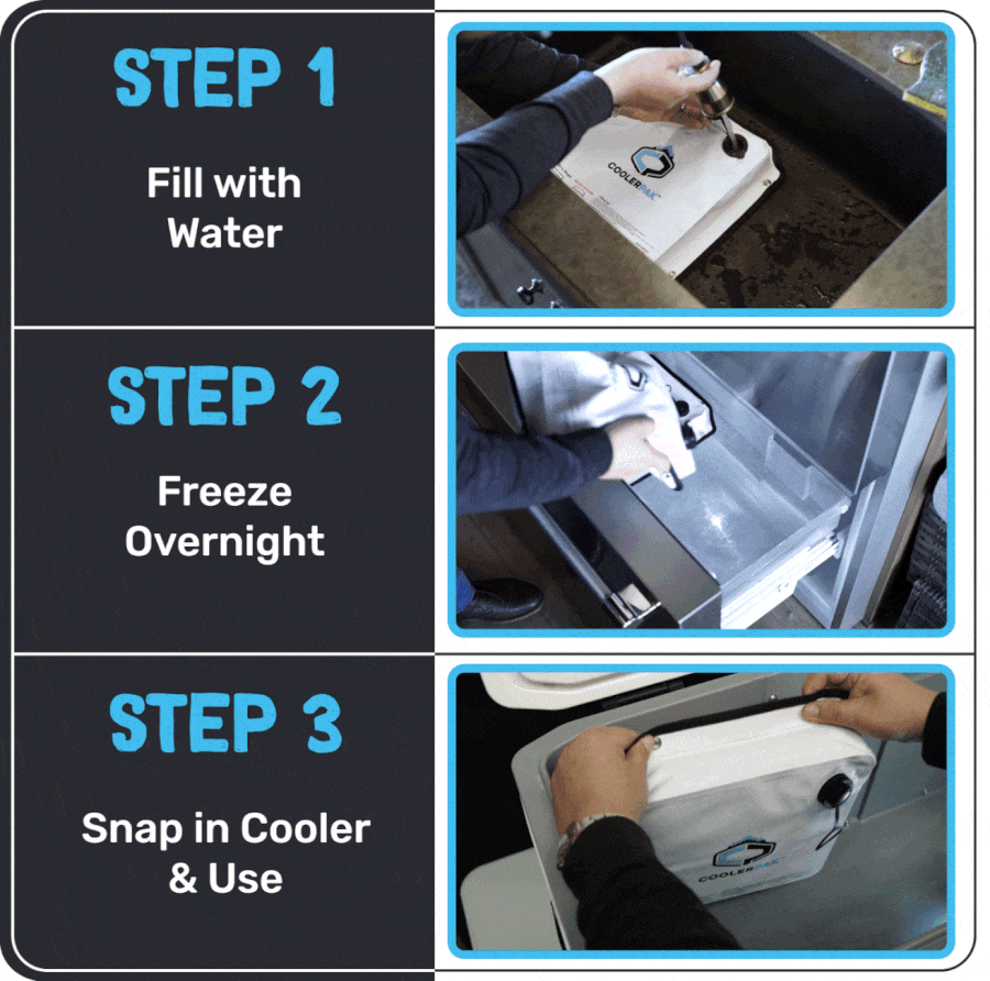 10lb Refillable Ice Block Reusable Cooler Pack for Camping - Image 5