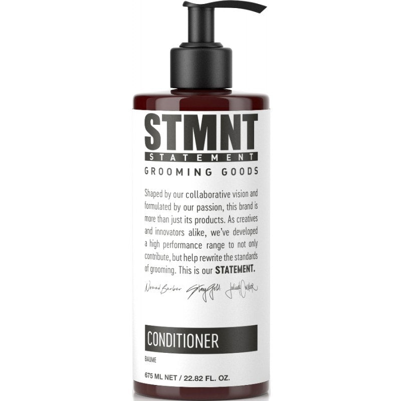 25.3 oz bottle of STMNT Moisturizing Hair and Beard Conditioner