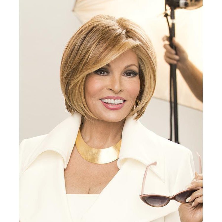 Straight Up with a Twist Synthetic Hair Wig - Blonde or Brown