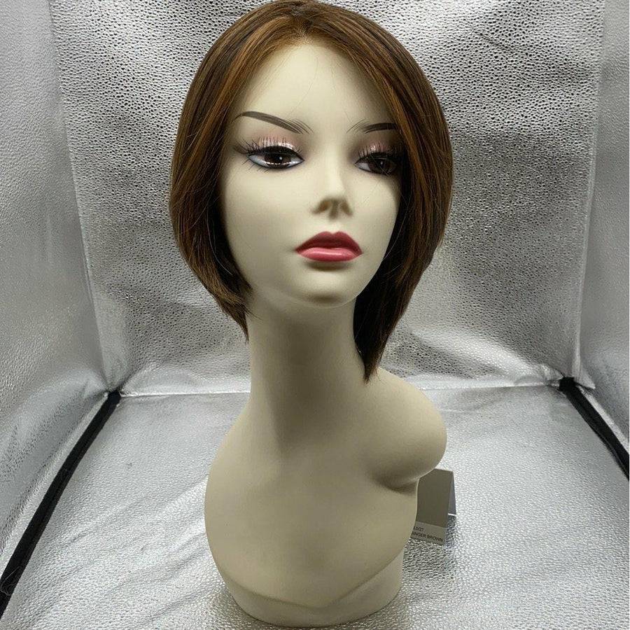 Straight Up with a Twist Synthetic Hair Wig - Blonde or Brown