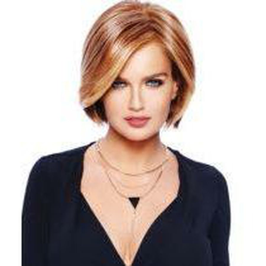 Straight Up with a Twist Synthetic Hair Wig - Blonde or Brown