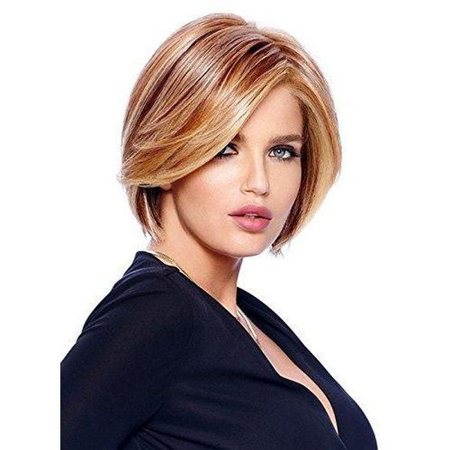 Straight Up with a Twist Synthetic Hair Wig - Blonde or Brown