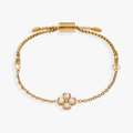 Four-Leaf Clover Stranded™ Bracelet Set with White Jade