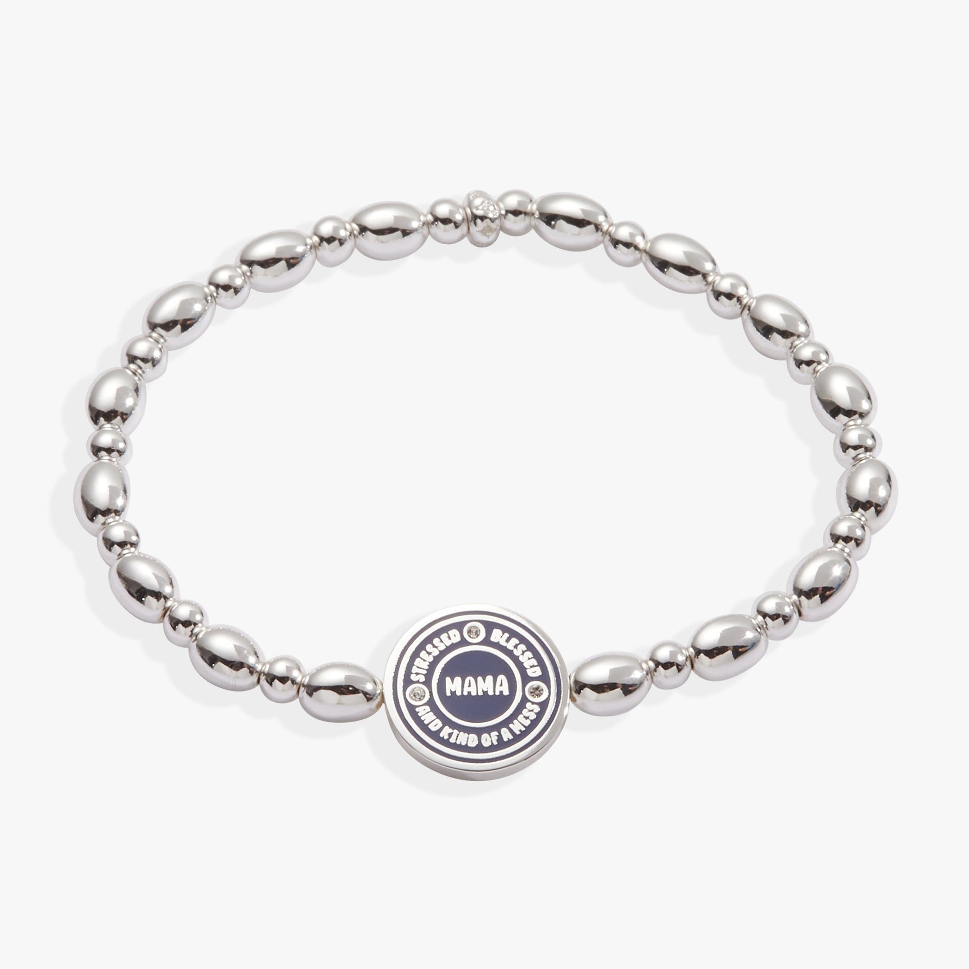 Mama Stressed Blessed and Kind of a Mess Stretch Bracelet