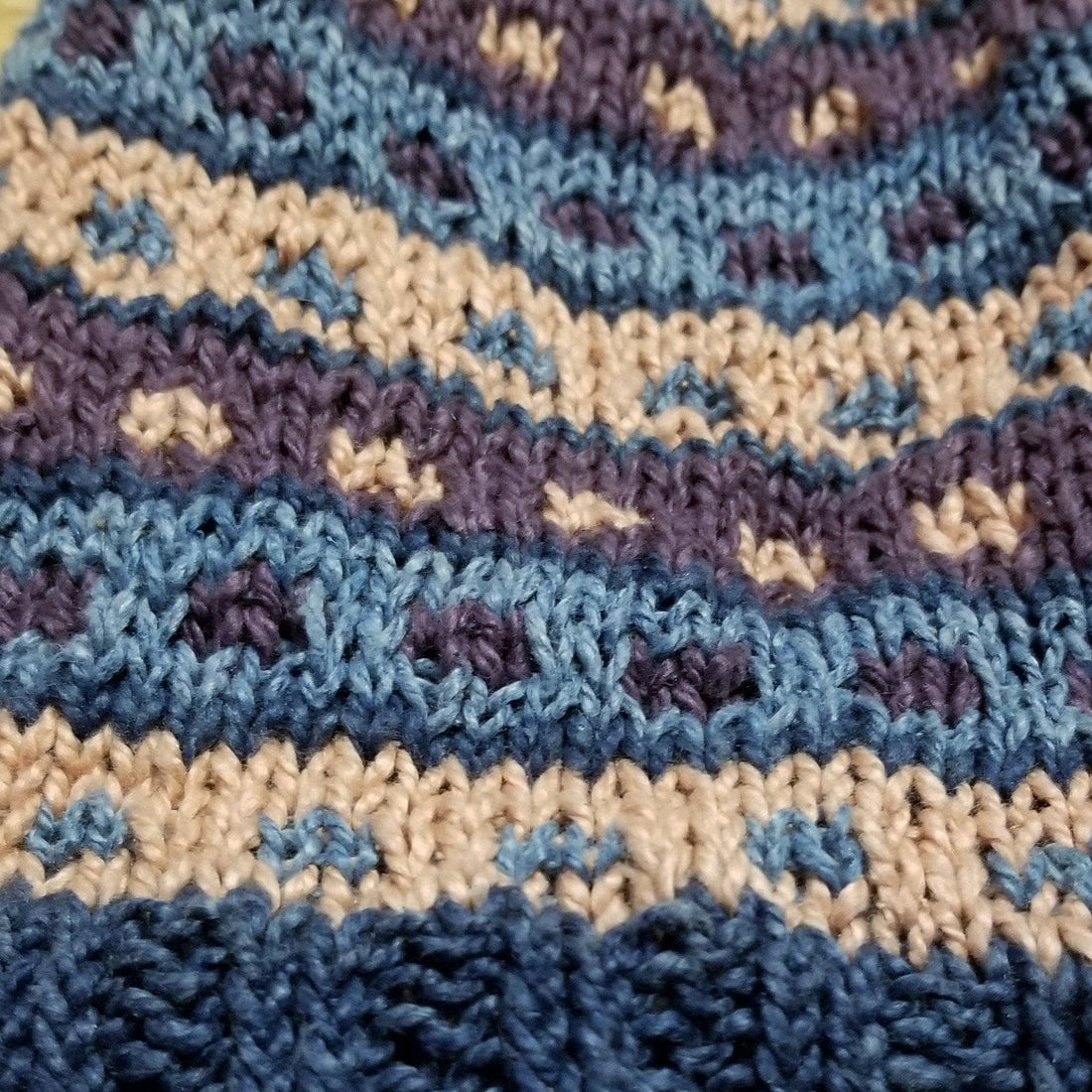 Stripe-A-Dots Hat and Fingerless Gloves Knitting Pattern