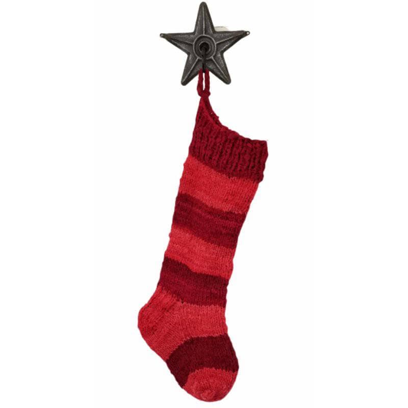 Striped Christmas Stocking Knit and Crochet DIY Craft Kit