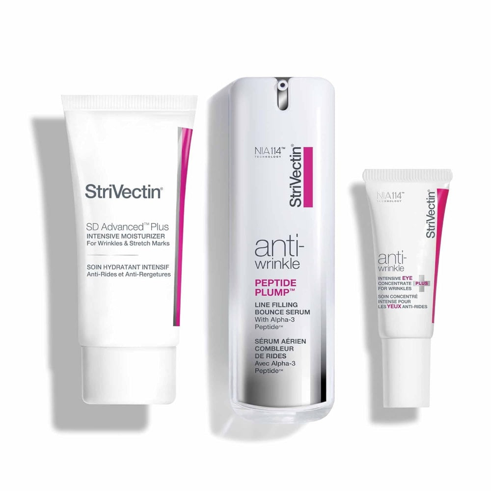Anti-Wrinkle Trio Set with Peptide Serum and Intensive Moisturizer