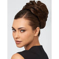 An elegant Style-A-Do brown wrap hairpiece designed for professional-looking chignon updos
