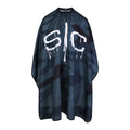 Professional black camouflage barber cape made of anti-static polyester