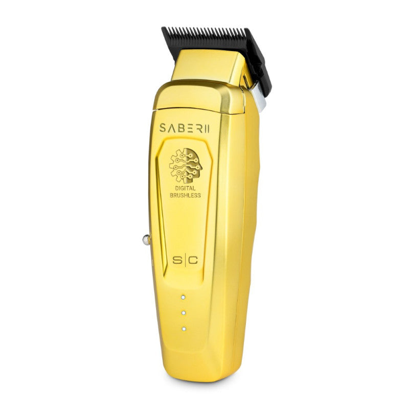 Saber 2.0 Cordless Hair Clipper - Gold Professional Grooming Tool