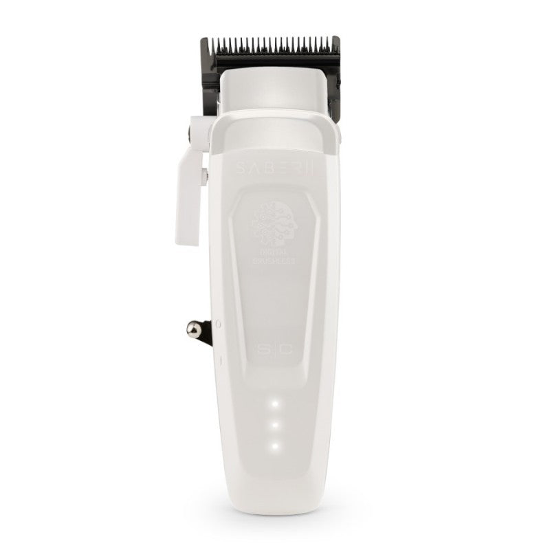 Stylecraft Saber 2.0 professional hair clipper in white finish