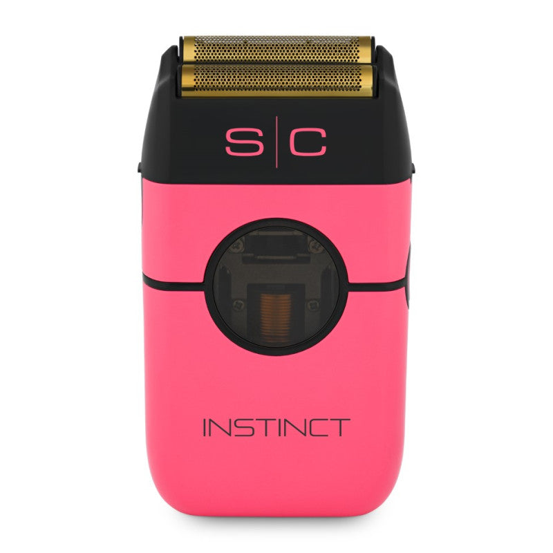 Stylecraft Instinct Professional Foil Shaver in vibrant pink with full metal housing