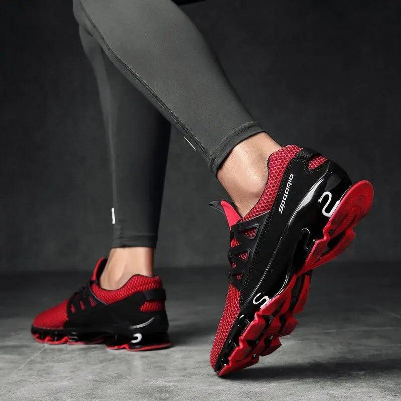 Black Men's Casual Breathable Mesh Sneakers for Sports and Travel